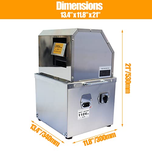 LGXEnzhuo 110V Electric Sugar Cane Press Juicer Machine, 800W Stainless Steel Desktop Sugarcane Juicing Crusher Extractor, with 3 Rollers for Home and Commercial: Home & Kitchen - image 2