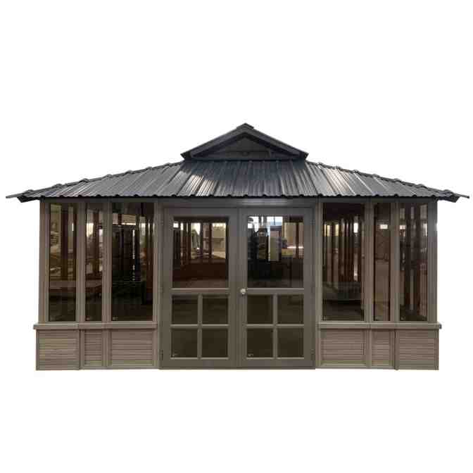 28 Ft. W x 15.5 FT. D Solid Wood Patio Gazebo - image 5