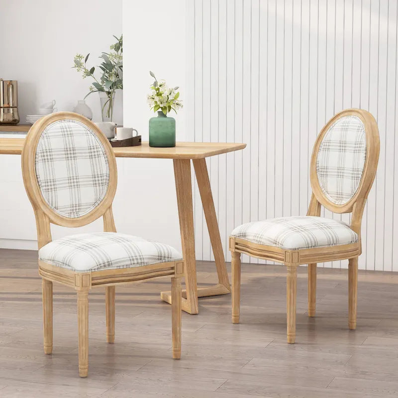 Set of 2 Phinnaeus French Country Fabric Dining Chairs by Christopher Knight Home - image 11