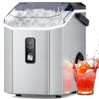Nugget Ice Makers Countertop, Pebble Ice Makers with Soft Chewable Ice, Ready in 6 Mins, 35lbs/24H, One-Click Operation, Self Cleaning, Portable Ice Maker Machine for Home/Kitchen/RV/Camping - image 1