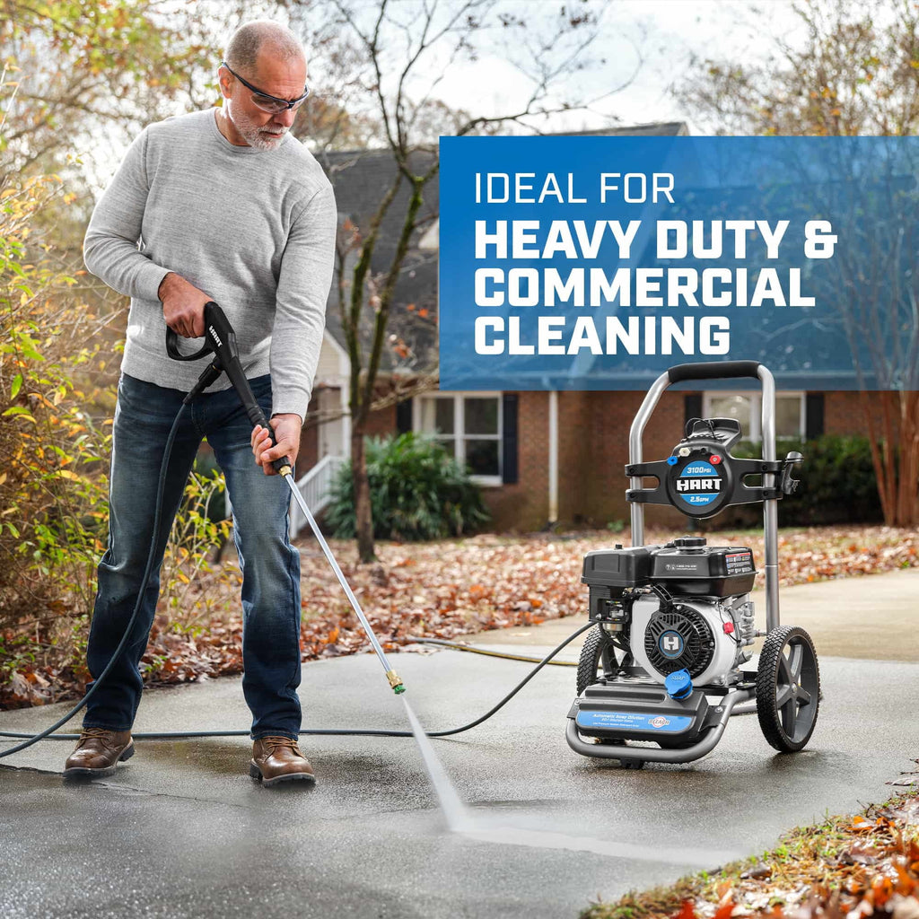 HART 3100 PSI 2.5 GPM 212cc 4-Cycle OHV Gas Powered Cold Water Pressure Washer - image 5