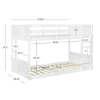 Delphia Low Profile Twin over Twin Bunk Bed - image 28