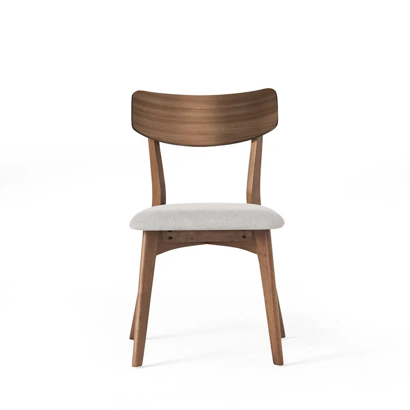 Pair of Light Beige Wooden Dining Chairs - Versatile Side Chairs for Office or Home - image 5