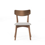 Pair of Light Beige Wooden Dining Chairs - Versatile Side Chairs for Office or Home - image 5
