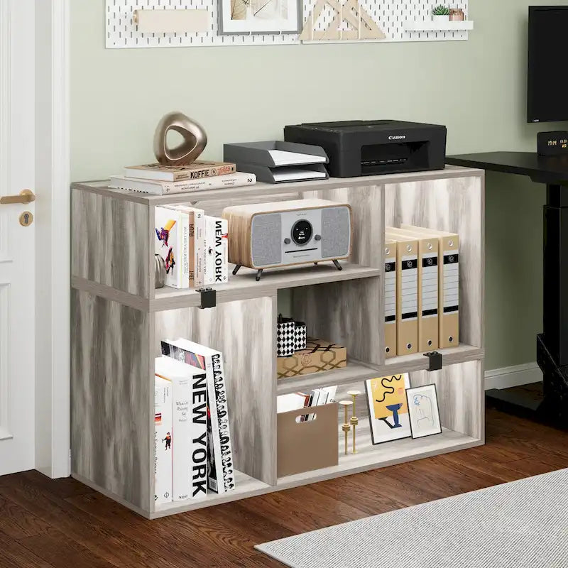Modern Modular TV Stand with LED Lighting & Open Storage - image 5