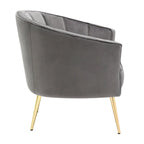 Randolf Velvet Accent Chair in Silver Orchid - image 29