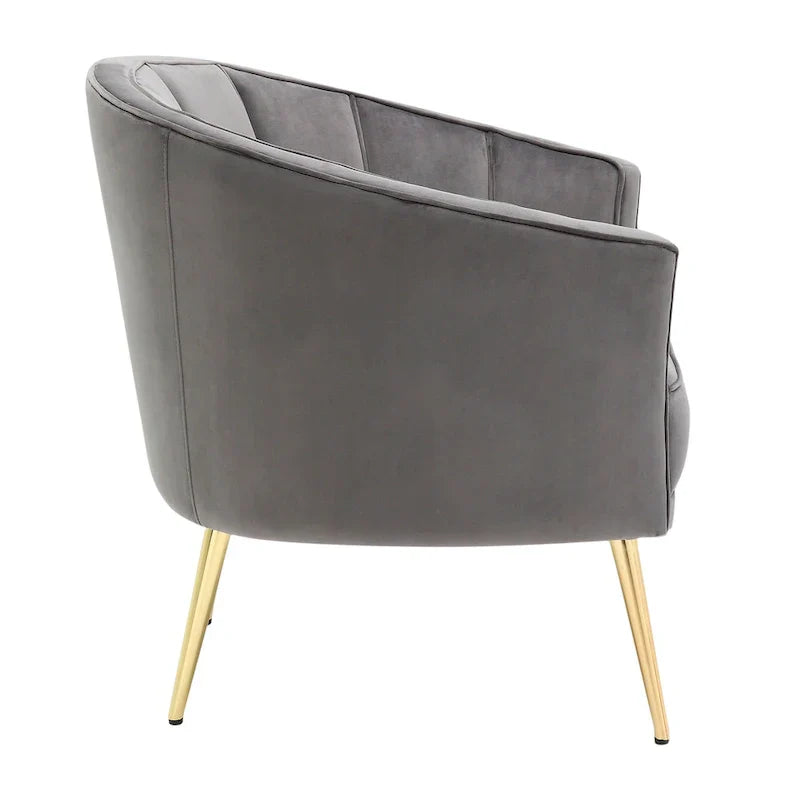 Randolf Velvet Accent Chair in Silver Orchid - image 29