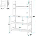 5-Tier Kitchen Baker's Rack with Storage - Microwave Oven Cart - image 13