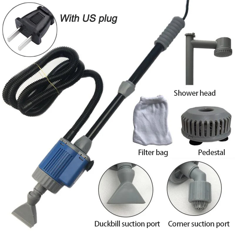 Electric Fish Tank Gravel Cleaner Aquarium Sand Vacuum Water Changer - image 6