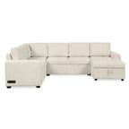Roomfitters U-Shaped Sectional Sofa with Pull-Out Bed, Storage Chaise Lounge, and Integrated Charging Ports for Living Room - image 30