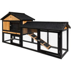 Extra Large Wooden Outdoor Chicken Coop Rabbit Hutch with Run - i.Pet - image 2