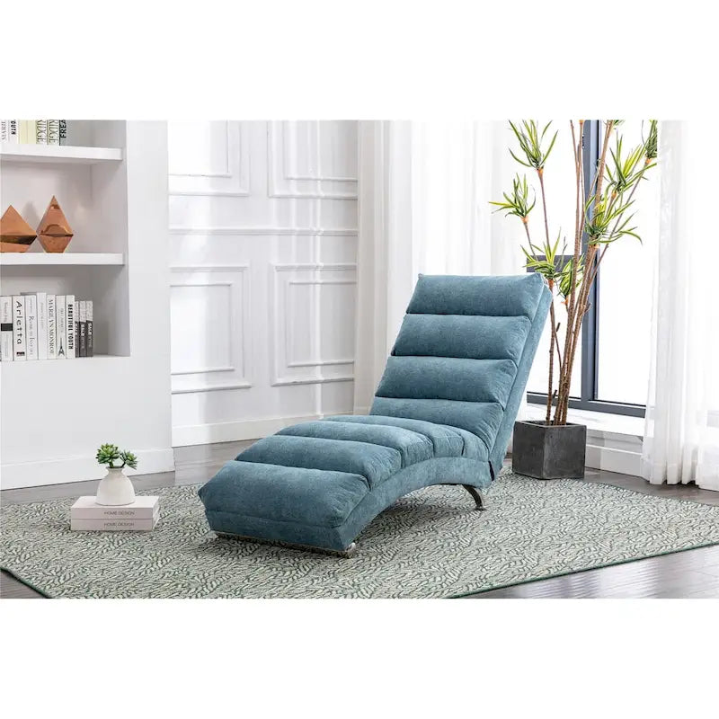 Linen Indoor Chaise Lounge Chair - Dimensions: 58.27" x 21.65" x 34.25" - image 14