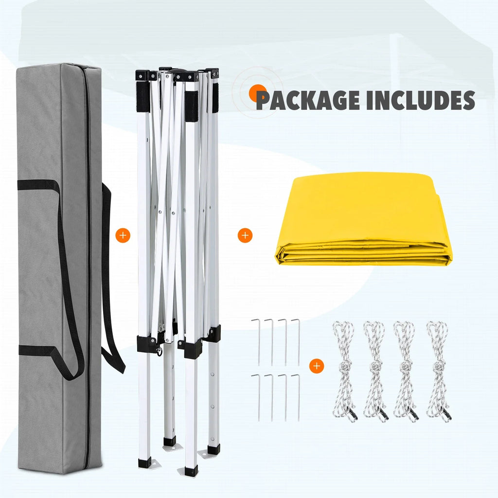 EAGLE PEAK 5x5 Pop up Canopy Tent Instant Outdoor Canopy Easy Set - up Straight Leg Folding Shelter（blue） - image 29
