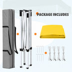 EAGLE PEAK 5x5 Pop up Canopy Tent Instant Outdoor Canopy Easy Set - up Straight Leg Folding Shelter（blue） - image 29