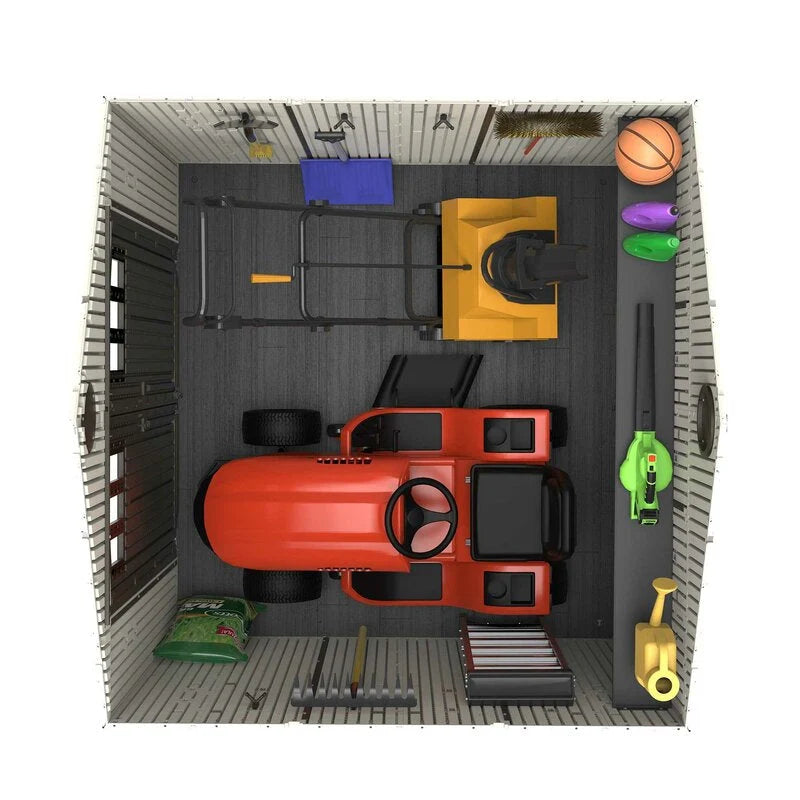 8 ft. W x 7 ft. 4 in. D Plastic Storage Shed - image 9