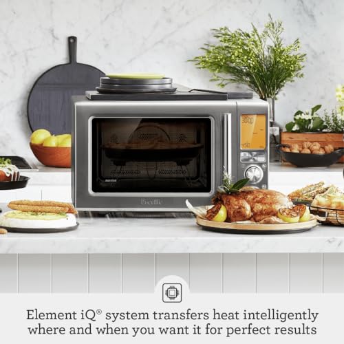 Breville BMO870BST1BUS1 Combi Wave 3 in 1 Microwave, Black Stainless Steel: Home & Kitchen - image 2