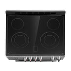 Cosmo 30 in. Stellar Collection 5.0 cu. ft. Electric Range with 4 Burner Glass Cooktop and Convection Oven in Stainless Steel - image 8