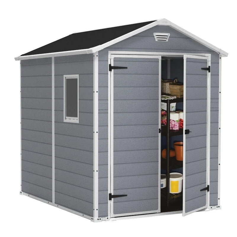 6-Ft. x 7.5-Ft. Plastic Storage Shed - image 1