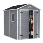 6-Ft. x 7.5-Ft. Plastic Storage Shed - image 1