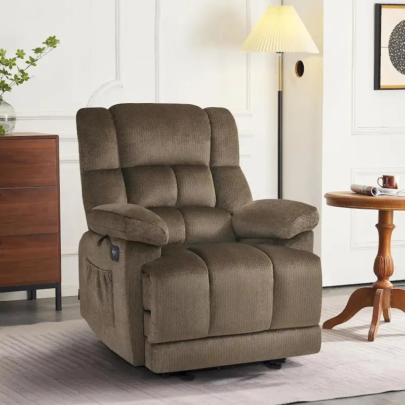 MCombo Heated Massage Electric Recliner Chair for Living Room - Fabric R6233 - image 2