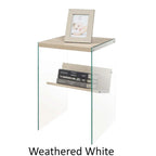 SoHo Glass End Table with Shelf by Convenience Concepts - image 2
