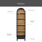 Better Homes & Gardens Juliet Narrow Arch Bookcase, Deep Green and Light Honey - image 24