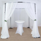 Efavormart 10ft / 4 Post Gold Metal DIY Photography Backdrop Stand, Wedding Arch Canopy Tent - image 13