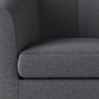 Modern Tub Accent Chair with Upholstered Seat and Wooden Legs - image 25