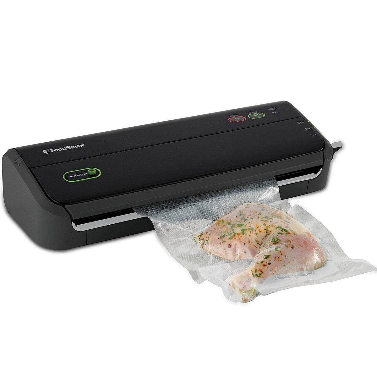 Foodsaver FM2000-000 Vacuum Sealing System with Starter Bag/Roll Set Black - image 1