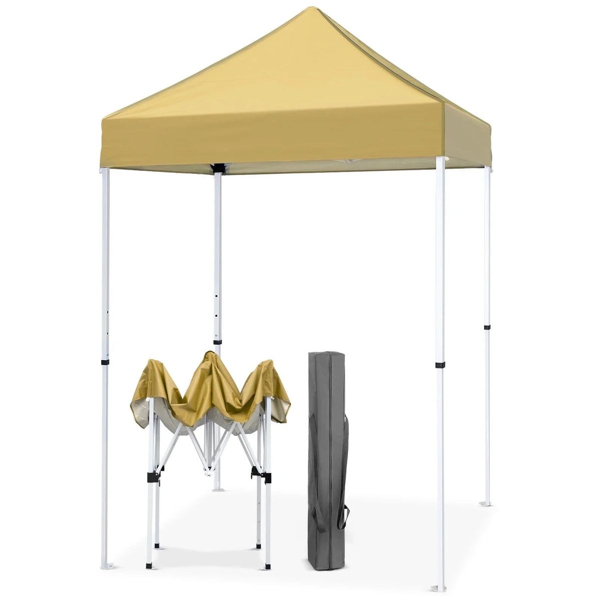 EAGLE PEAK 5x5 Pop up Canopy Tent Instant Outdoor Canopy Easy Set - up Straight Leg Folding Shelter（blue） - image 152