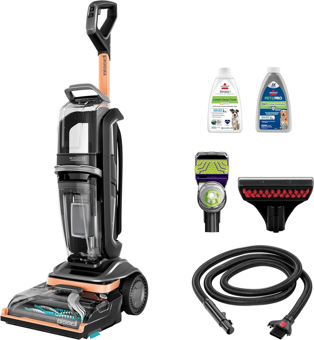 BISSELL Revolution HydroSteam Carpet Cleaner, Upright Deep Cleaner, HydroSteam Technology - image 3