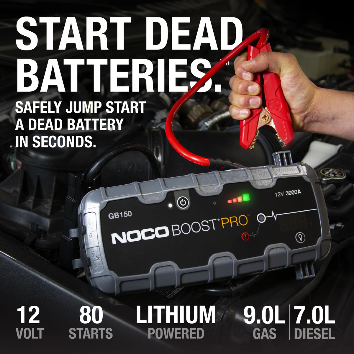 NOCO Boost GB150: 3000A 12V UltraSafe Portable Lithium Jump Starter - image 2