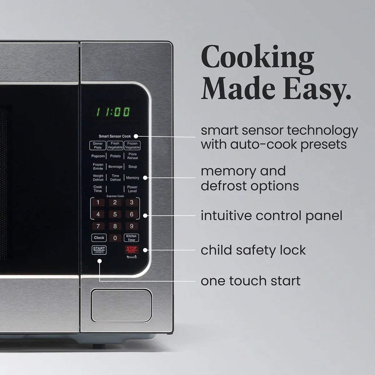 Farberware FMGZ09BKA 0.9 Cu. Ft. Microwave Oven, 900W, Digital Control, LED Display, 6 Cooking Presets, Black - image 53