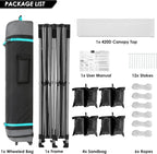COBIZI 10x20 Heavy Duty Pop up Canopy Tent with 6 sidewalls Easy Up Commercial Outdoor Canopy Wedding Party Tents for Parties All Season Wind & Waterproof Gazebo with Roller Bag,Black(Frame Thickened) - image 111
