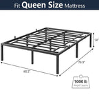 Sturdy Metal Platform Bed Frame - No Box Spring Required - image 37