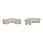 Gdansk 5-Person L-Shaped Chesterfield Sectional Sofa - image 2