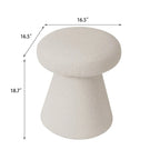 Adeco Large Soft Mushroom Ottoman - Versatile Foot Stool for Living Room and Bedroom - image 34