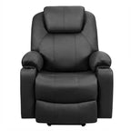 Electric Power Lift Recliner, Leather Massage Reclining Sofa, Elderly Lift Chair with Lumbar Heating & 8 Vibrating Nodes, Cup Holder, USB Port - image 16