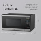 Farberware FMGZ09BKA 0.9 Cu. Ft. Microwave Oven, 900W, Digital Control, LED Display, 6 Cooking Presets, Black - image 40