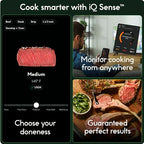 CHEF iQ Sense Smart Wireless Meat Thermometer with 3 Ultra Thin Probes, Unlimited Range Bluetooth Meat Thermometer, Digital Food Thermometer - image 2
