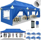 Hoteel 10x15 Heavy Duty Canopy Tent with 4 Sidewalls,Pop up Canopy for Parties Wedding,Commercial Easy up Gazebo with Roller Bag,UV 50+ &,Black - image 56
