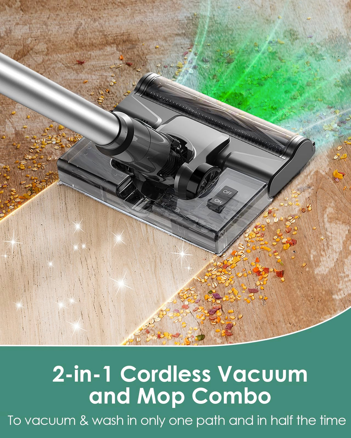 Cordless 2-in-1 Vacuum Cleaner and Mop - image 2