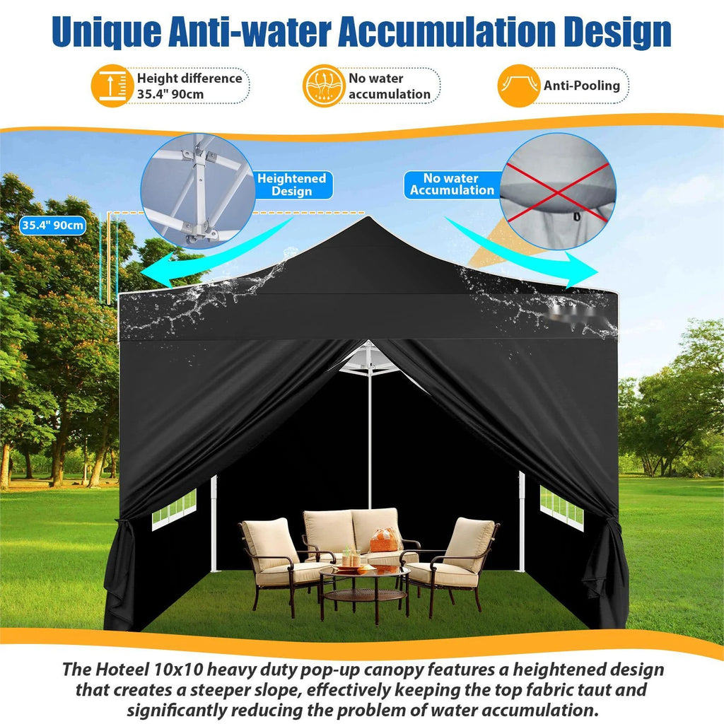 HOTEEL 10x15 Heavy Duty Canopy Tent ,Pop up Canopy for Parties Wedding,Commercial Easy up Gazebo with Roller Bag,UV 50+ &,White - image 20