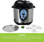 CAREY DPC-9SS Smart Electric Pressure Cooker and Canner, Stainless Steel, 9.5 Qt - image 3