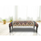 47-Inch Multicolored Southwestern Rectangular Bench - image 4