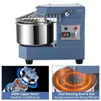2025  8Qt Commercial Food Mixer, 450W Dual Rotating Dough Kneading Machine w Food-grade Stainless Steel Bowl, Security Shield & Timer, Commercial - image 3