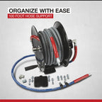 Northstar Pressure Washer Hose Reel with 50ft. Steel - Braided Hose, 3/8in. x 100ft. Capacity, 5000 PSI - image 2
