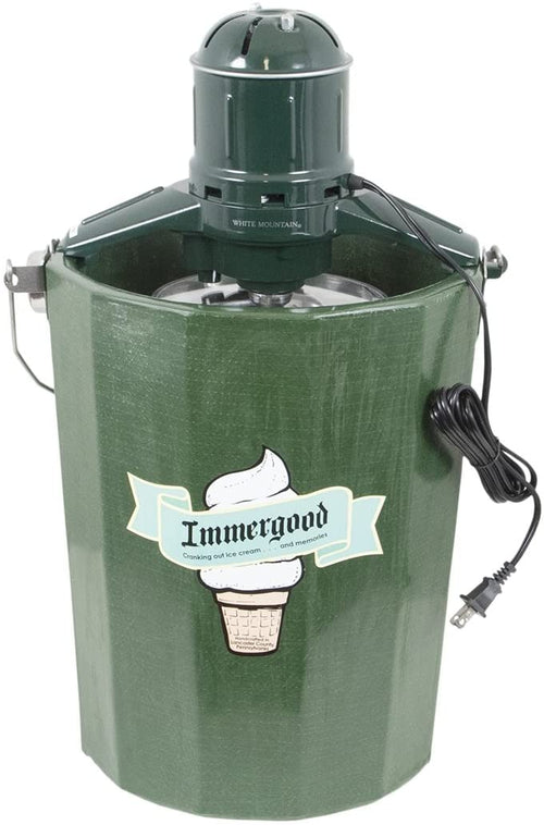 '- 6 qt. – Old Fashioned Ice Cream Maker w/Motor - image 1