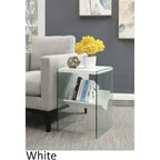SoHo Glass End Table with Shelf by Convenience Concepts - image 17