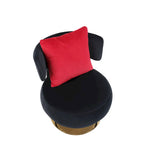 Round Barrel Chair with Fabric and Swivel Design - image 38